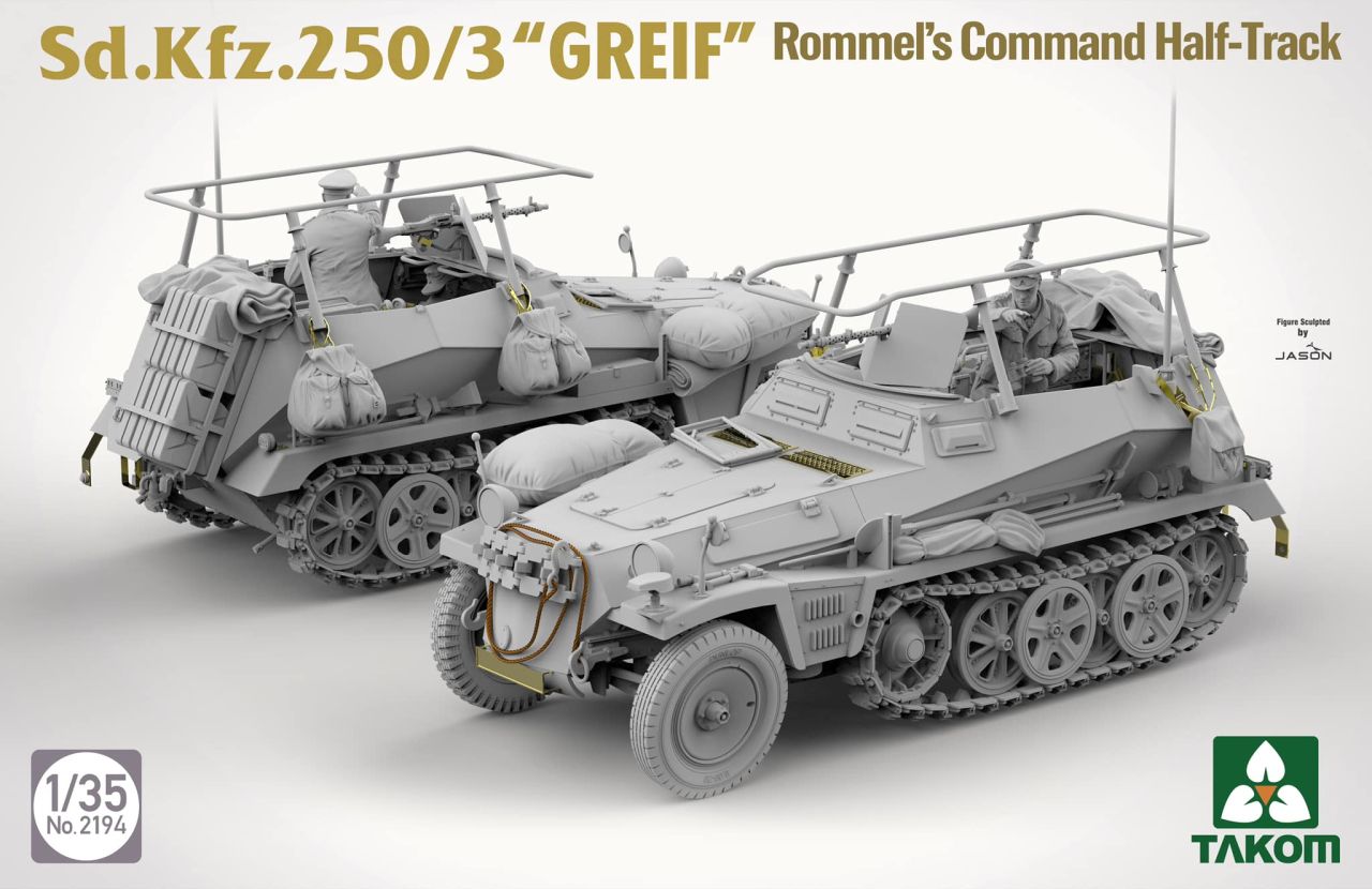 Takom Sd.Kfz.250/3 "GREIF" Rommel's Command Half-Track Full Interior 1/35