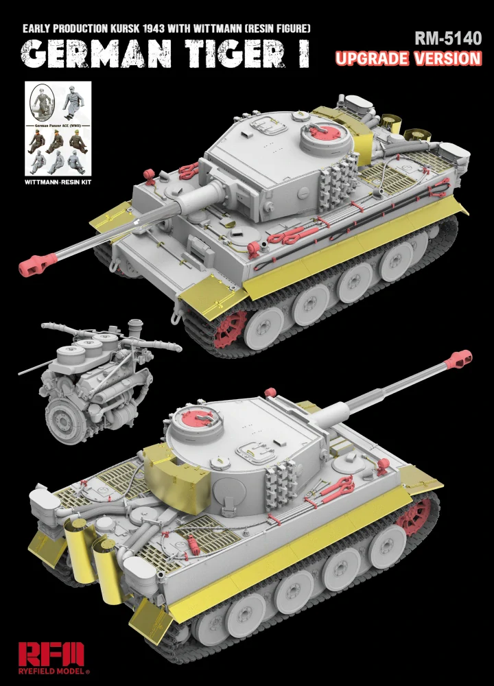 RFM Tiger I early "Kursk 1943" w/ Wittmann (Upgrade version) 1/35
