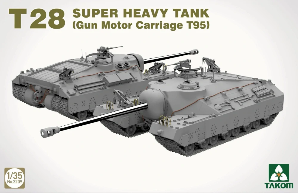 Takom T28 Super Heavy Tank (Gun Motor Carriage T95) 1/35