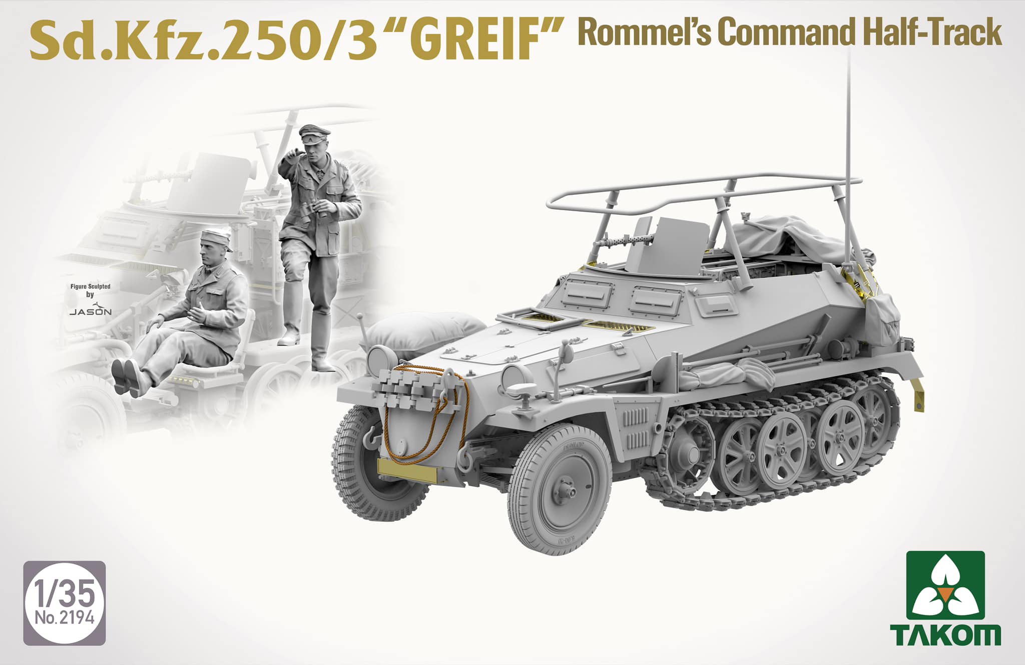 Takom Sd.Kfz.250/3 "GREIF" Rommel's Command Half-Track Full Interior 1/35