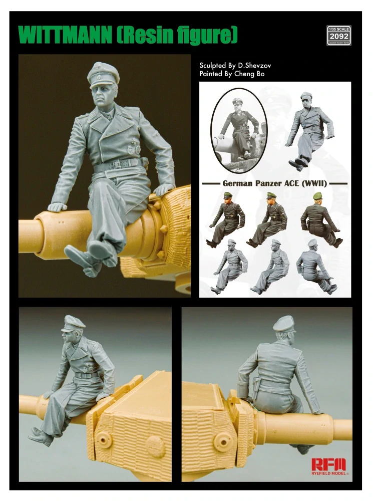 RFM Tiger I early "Kursk 1943" w/ Wittmann (Upgrade version) 1/35
