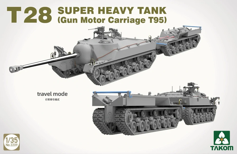 Takom T28 Super Heavy Tank (Gun Motor Carriage T95) 1/35