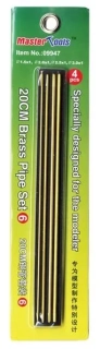Brass Pipe Set 6 (4 pcs) 20cm x 1,5mm, 2,0mm, 2,5mm, 3,0mm (tl. 0,5mm) / Sada mosazných trubiček