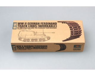 Trumpeter WWII German Ferdinand Track Links (workable) - pohyblivé pásy 1/35
