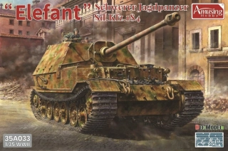 Amusing Hobby Schwerer Jagdpanzer Elefant Sd.Kfz.184 - Full Interior 1/35