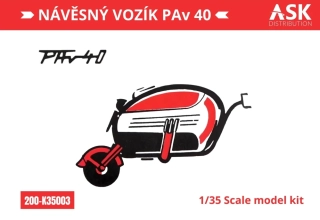 ASK Návěsný vozík PAv 40 (trailer) recommended for the Velorex kit 1/35