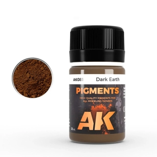 AK Dark Earth Pigment - 35ml / Tmavá zem
