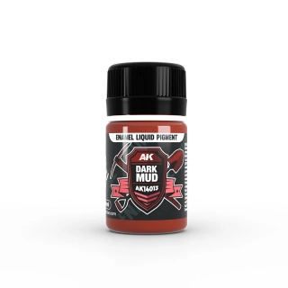 AK Dark Mud Enamel Liquid pigment - 35ml / Tmavé bahno