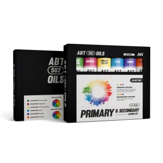 AK Primary & Secondary Colors set (6x20ml) / Sada olejových barev