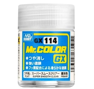 Mr. Color GX114 - Super Smooth Clear Matt (18ml) / Matný super jemný lak