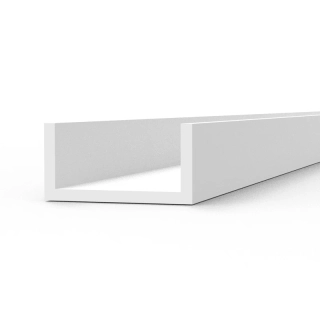 AK U Channel 4.0 width x 350mm - 3ks / Styrenové profily
