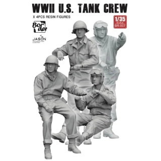 Border Model WW II U.S Tank Crew (4 resin figures) 1/35