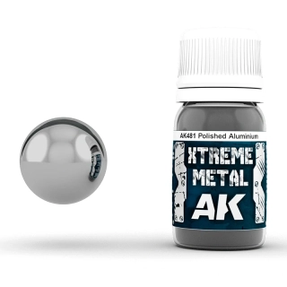 AK Xtreme Metal Polished Aluminium 30ml / Leštěný hliník