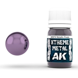 AK Xtreme Metal Metallic Purple 30ml / Kovová fialová