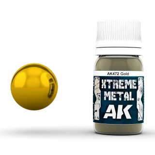 AK Xtreme Metal Gold 30ml / Zlatá