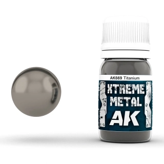 AK Xtreme Metal Titanium 30ml / Titan