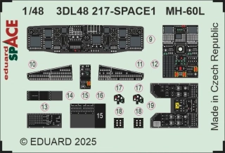 Eduard MH-60L SPACE (ICM) - detail set 1/48