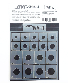 JM Stříkací šablona na kola WS-A (5-13,5mm)