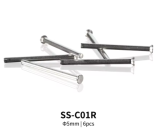DSPIAE Set hřídelek pro brusné houbičky o průměru 5mm - 6ks (dřík 3mm)