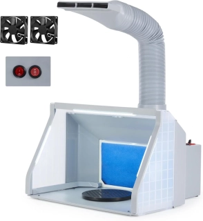 Stříkací filtrační box pro Airbrush 55cm - 9m3/min + LED + Ext. hadice