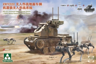 Takom ZRY-222 Unmanned Combat Grd. Vehicle & "Robot Wolves" 1/35