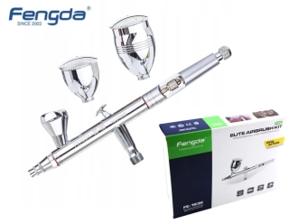 Fengda FE-183K Double Action Airbrush 3v1 0,3mm + 0,5mm + 0,8 mm