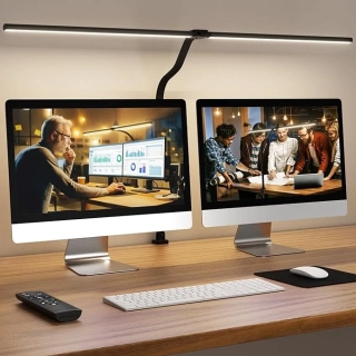Pracovní LED lampa dvojramenná (stmívatelná) s dálk. ovládáním - 24W, 80cm