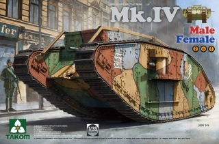 Takom WW I Heavy Battle Tank Mk.IV 2in1 Special Edition 1/35