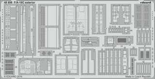 Eduard F/A-18C exteriér (Kinetic) - detail set 1/48