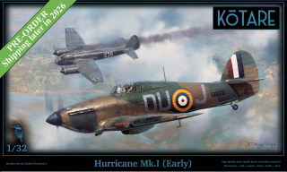 Kotare Hurricane Mk.I Early 1/32 (Předobjednávka prosinec/leden)