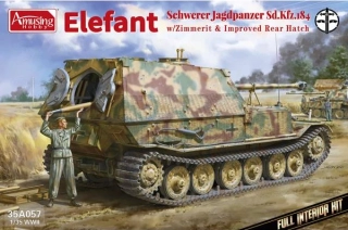 Amusing Schw. Jagdpanzer Elefant w/Zimmerit FULL INTERIOR 1/35 (Předobjednávka listopad/prosinec)