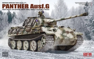 RFM Sd.Kfz.171 Panther G w/Night Sights and Air Defense Armor & Steel Wheel 1/35