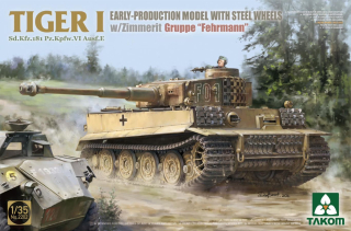 Takom TIGER I EARLY-Steel Wheels/Zimm. - Gruppe Fehrmann 1/35