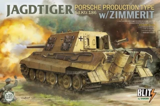 Takom Jagdtiger Porsche Production type Sd.Kfz.186 w/ZIMMERIT 1/35