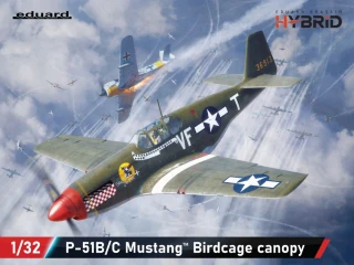 Eduard P-51B/C Mustang Birdcage canopy Hybrid 1/32