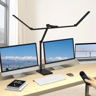 Pracovní LED lampa sklopná se základnou a dálk. ovládáním (stmívatelná) - 36W, 3000lm, 120cm